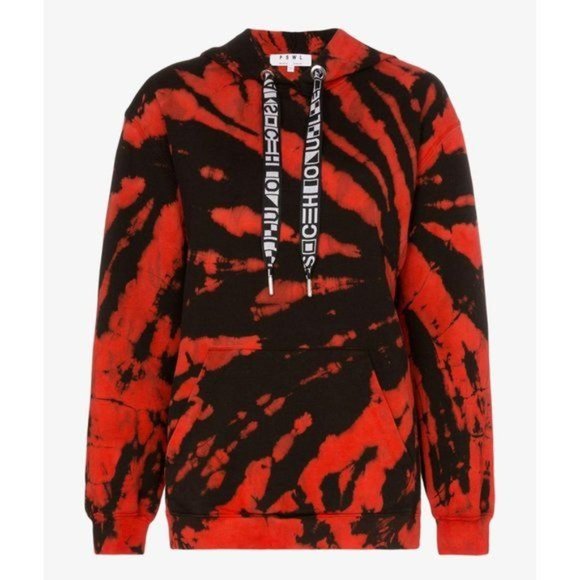 WOMENS PROENZA SCHOULER WHITE LABEL HOODIE IN RED/BLACK  SZ: S NWOT - Picture 3 of 9